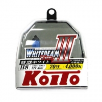 Галогенные лампы Koito Whitebeam H8 4000K 12V 35W - 2 шт.