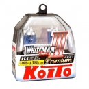 Галогенные лампы Koito Whitebeam III H4 4500K 12V 60/55W (135/125W) - 2 шт.